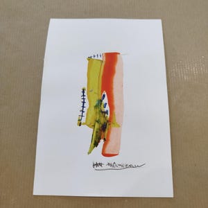 Grande carte de voeux faite à la main