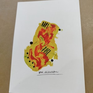Carte de voeux faite à la main