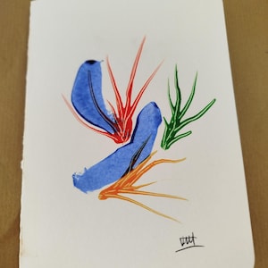 Grande carte de voeux faite à la main