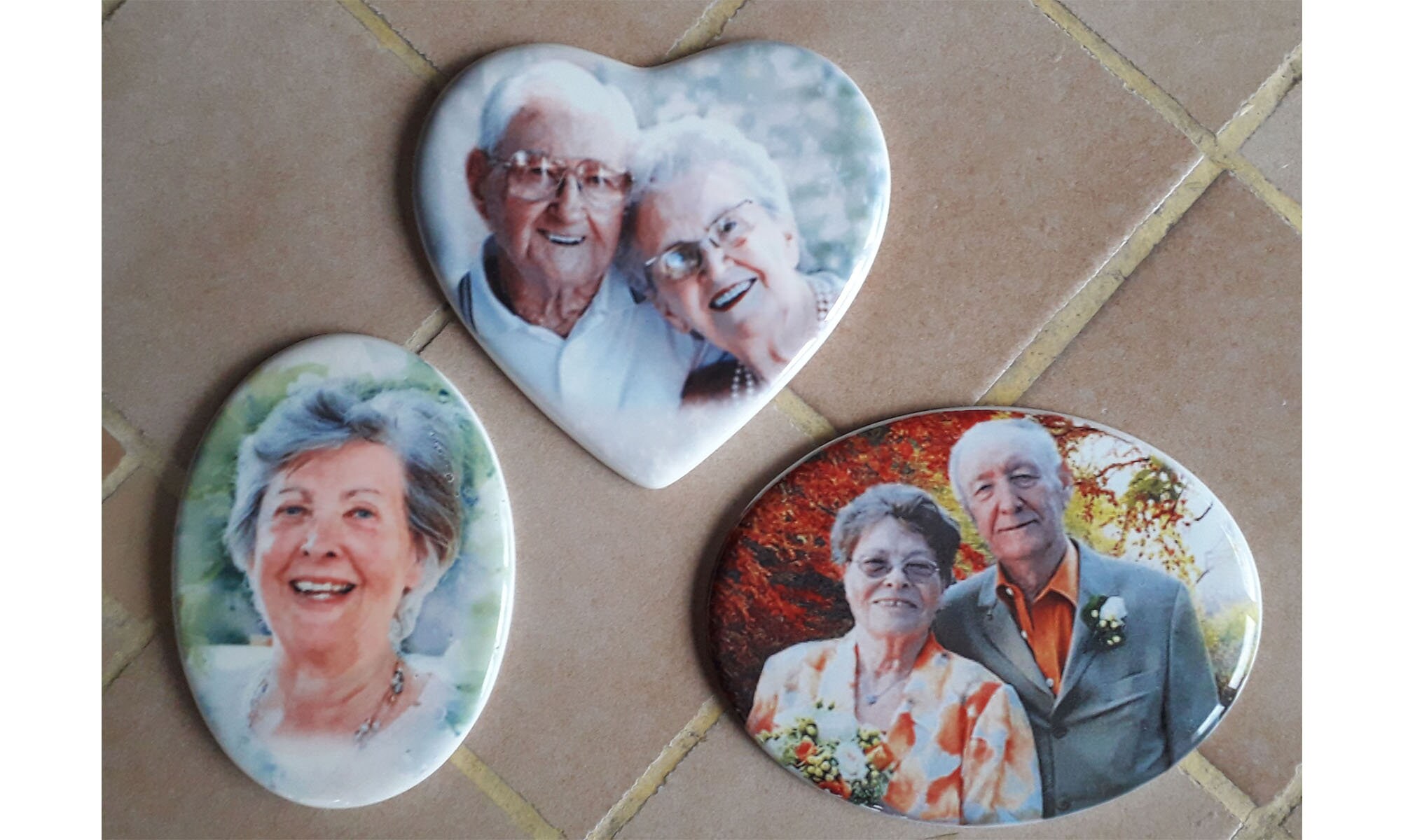 Medaillon Céramique Porcelaine Pour Exterieur - Forme Ovale ou Cœur