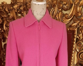 Vintage 90's Marvin Richards Pink Wool Coat