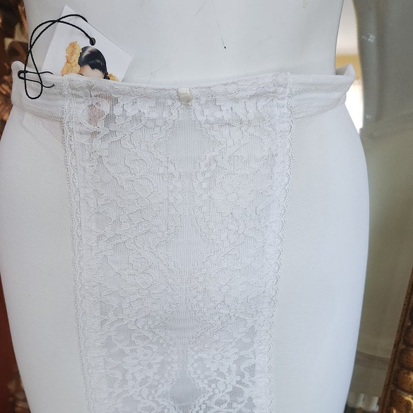 Vintage 60's Vassarette White Open Bottom Girdle Deadstock