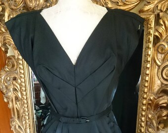 Vintage 1950's Black Wiggle Dress!
