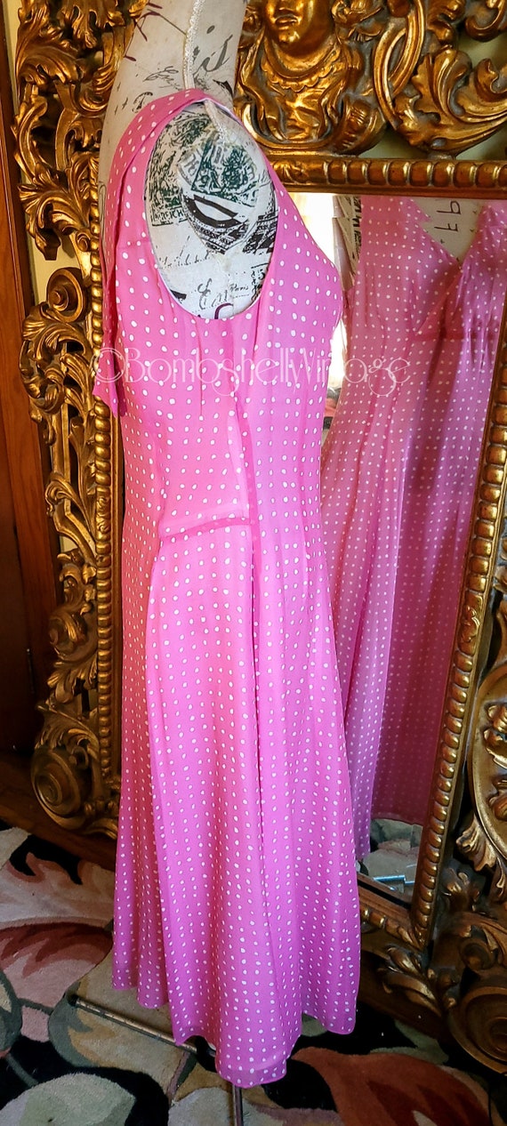 Vintage 80's J Peterman Company 30's Style Pink P… - image 2