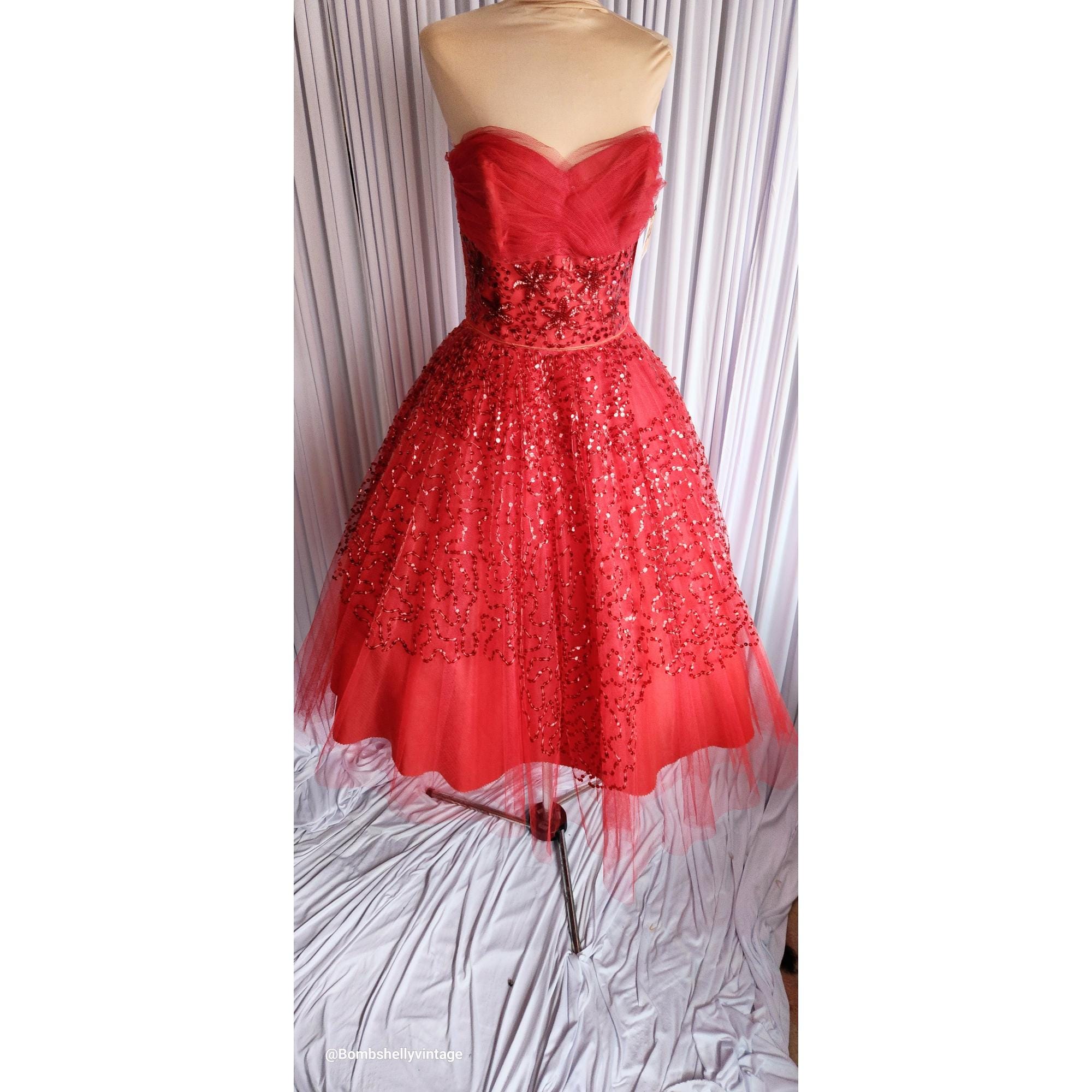 slim fit dress slacks Strapless Sequin Applique Ruffle Prom Dress with Slit – FancyVestido main image 0