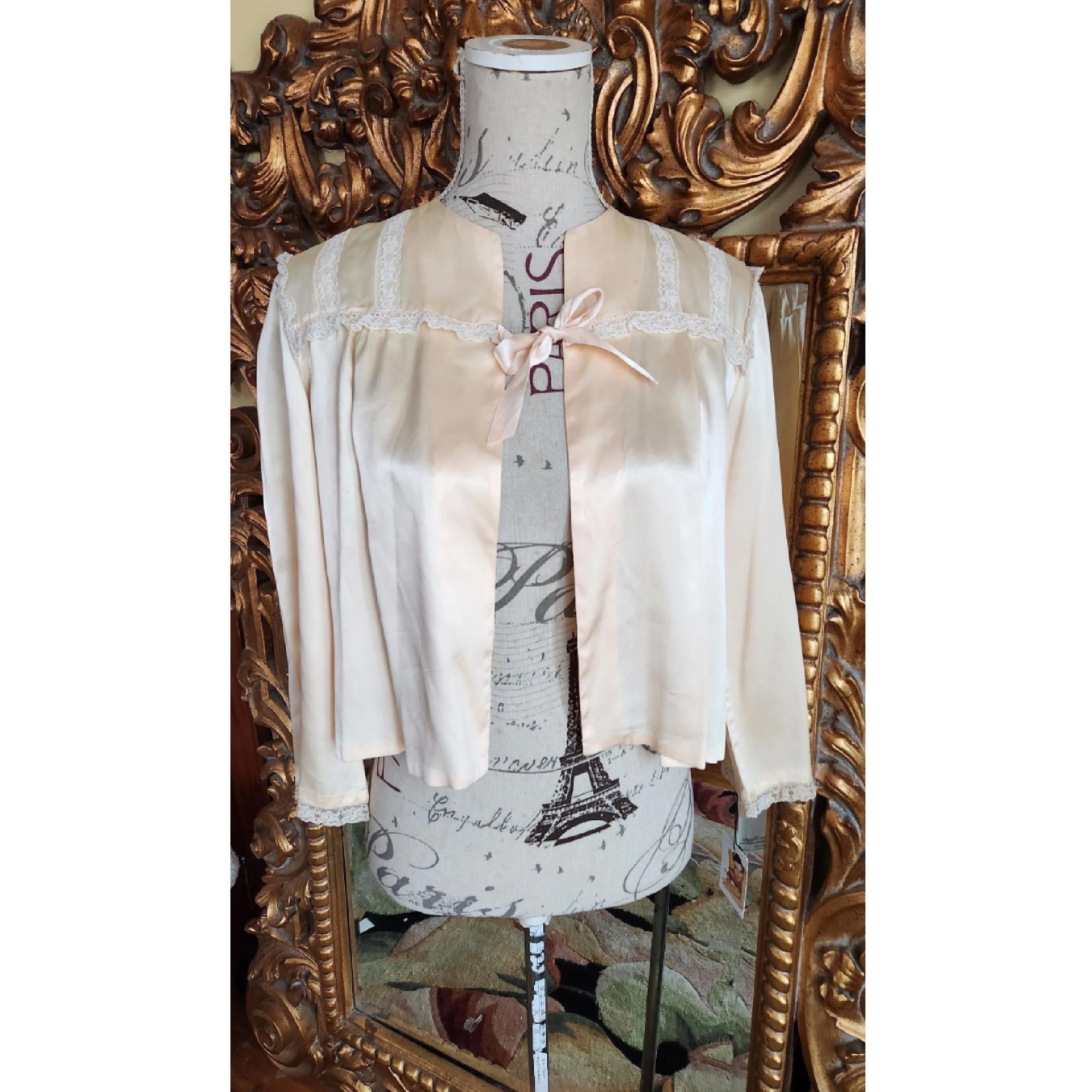 Satin Bed Jacket - Etsy