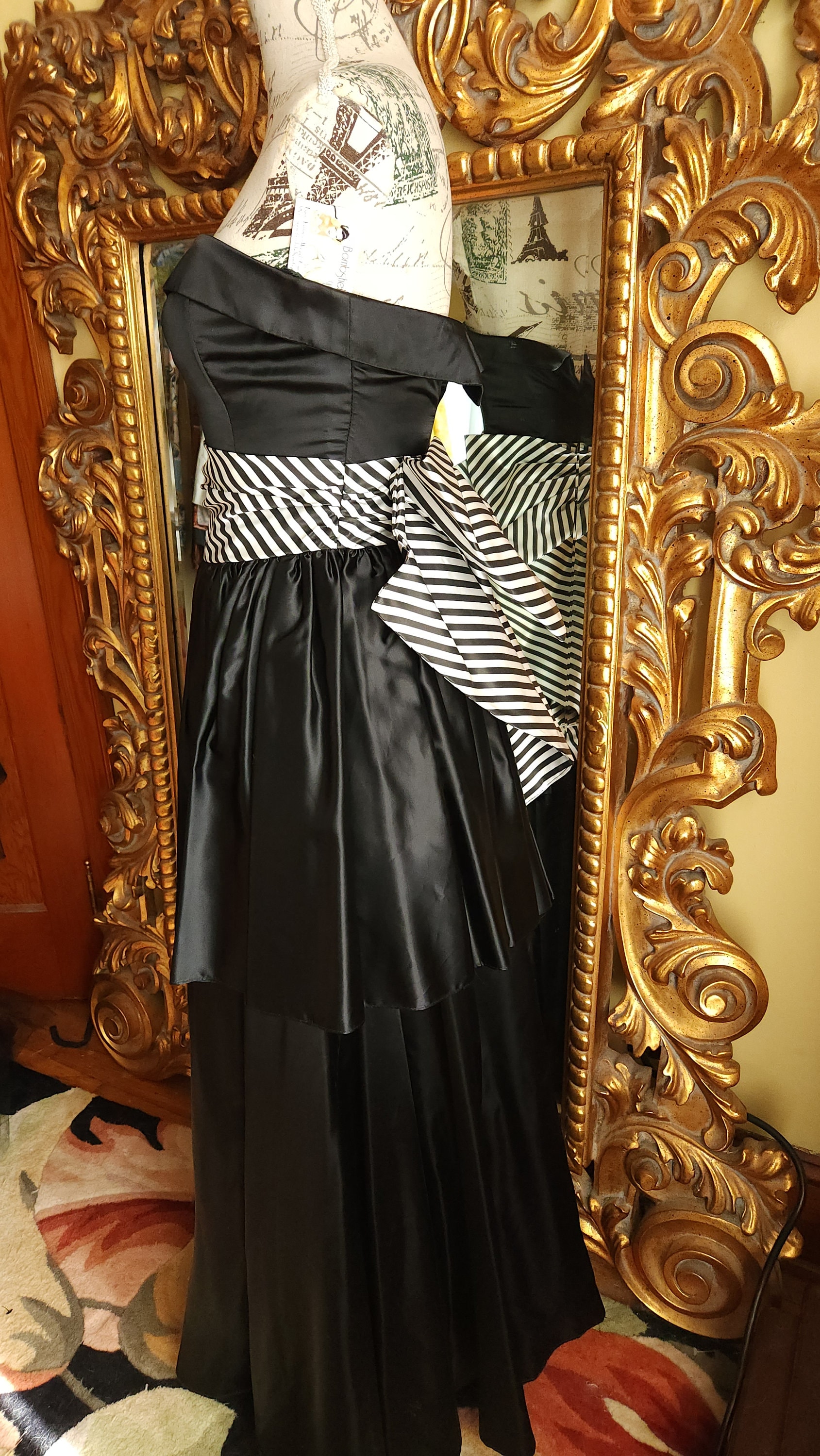gunne sax prom dress Design empire began with adjustable waistline with a back belt. Vintage 80's Gunne Sax Jessica