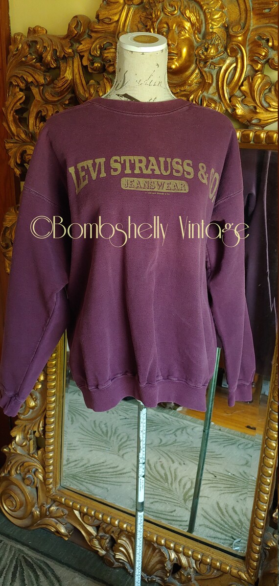 Vintage Levi's Maroon Levi Straus & Co Jeanswear S