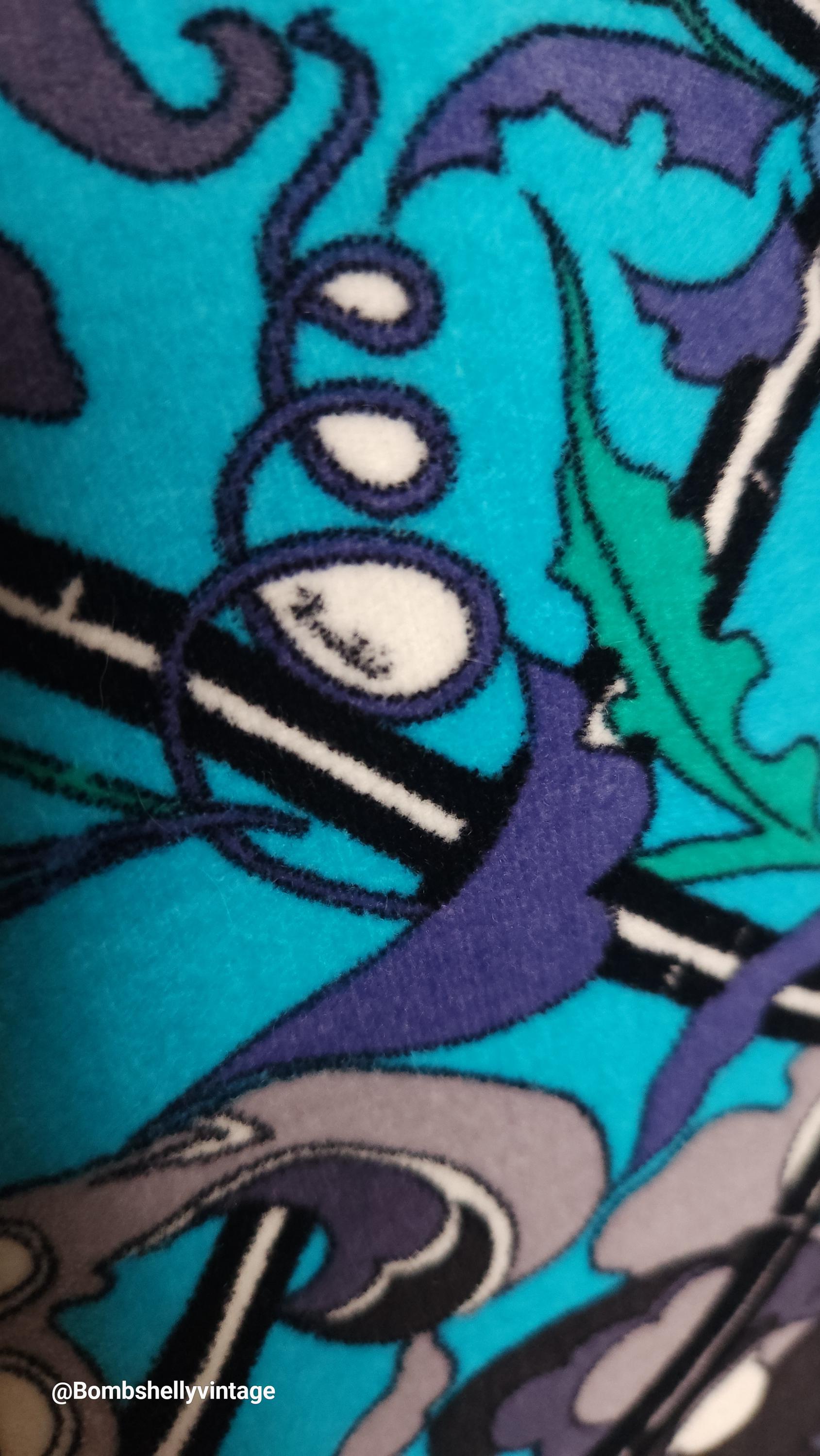 ヴィンテージ 60年代 エミリオ・プッチ ブループリント ベルベット