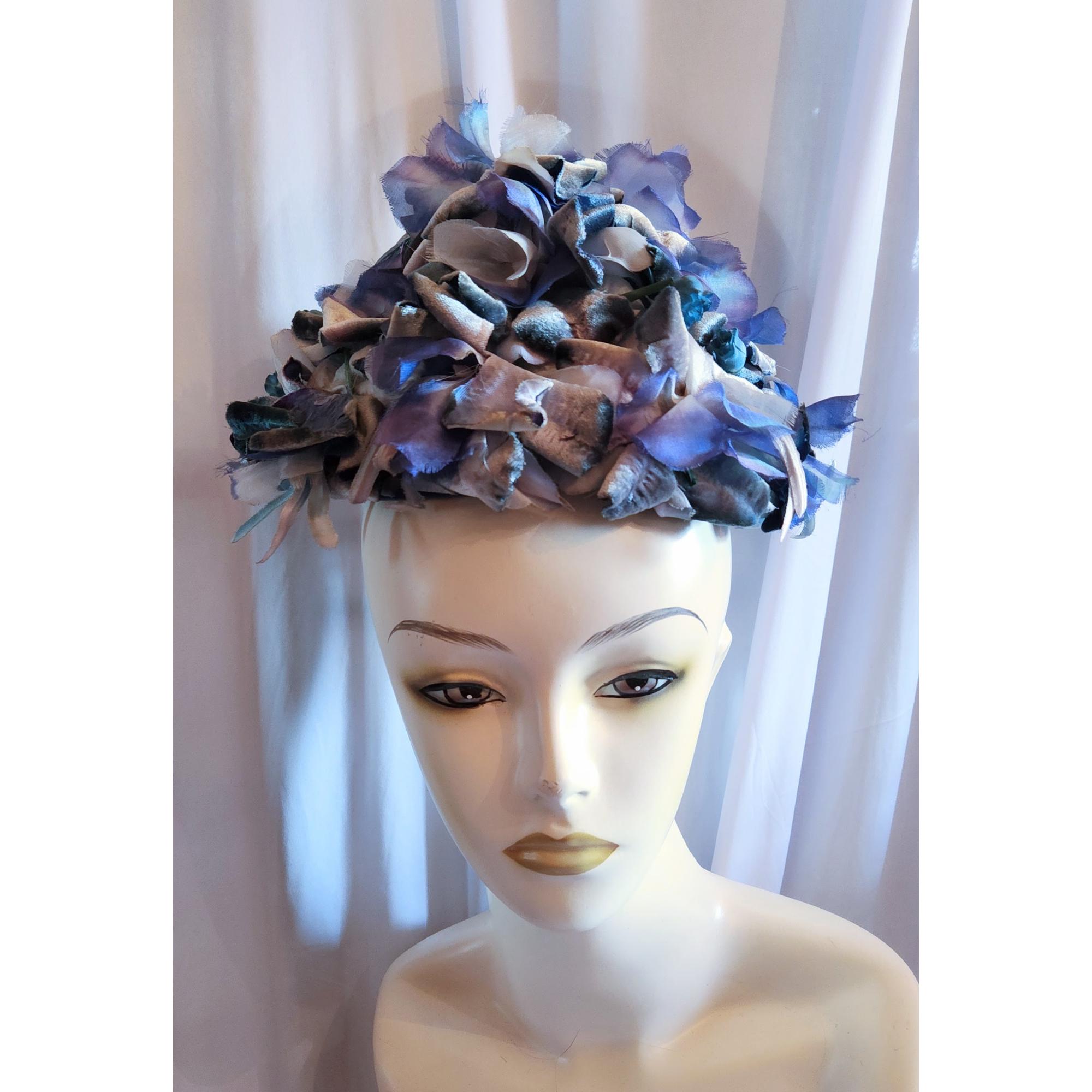 1960s Styled by Coralie Purple Velour Pillbox Hat Fur Trim Musketeer Austria 22 Austria Hat In Women main image 3