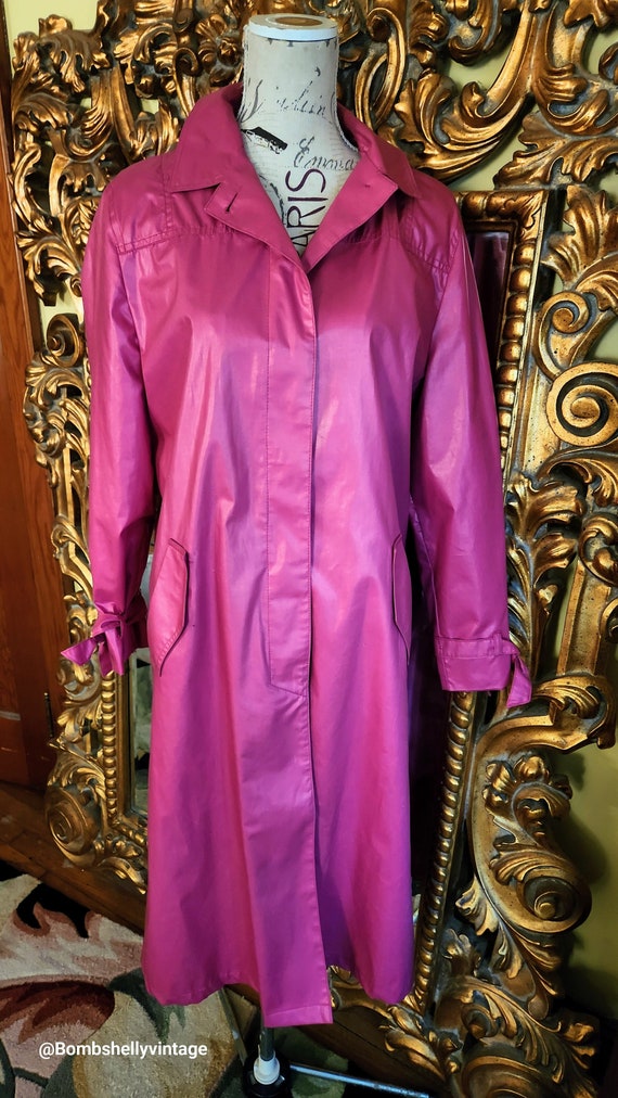 Vintage 70's Clipper Mist Pink Raincoat