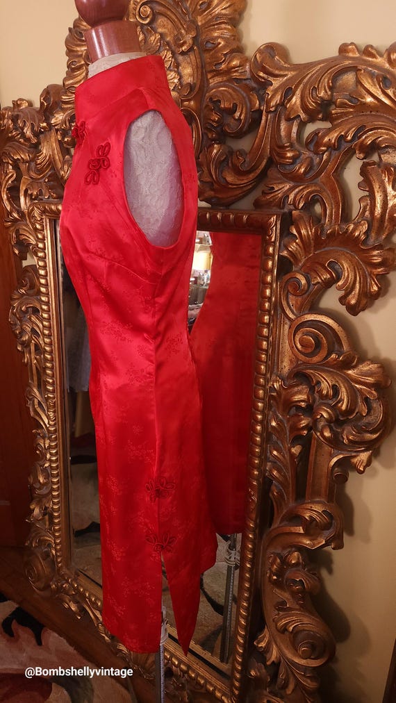fredericks of hollywood red dress Vintage Fredericks of Hollywood Long Red Dress 1970's Size Small