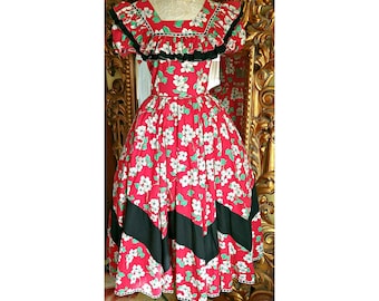 Vintage 1940s Pale Blue Organdie Floral Maxi Length Dress - Etsy