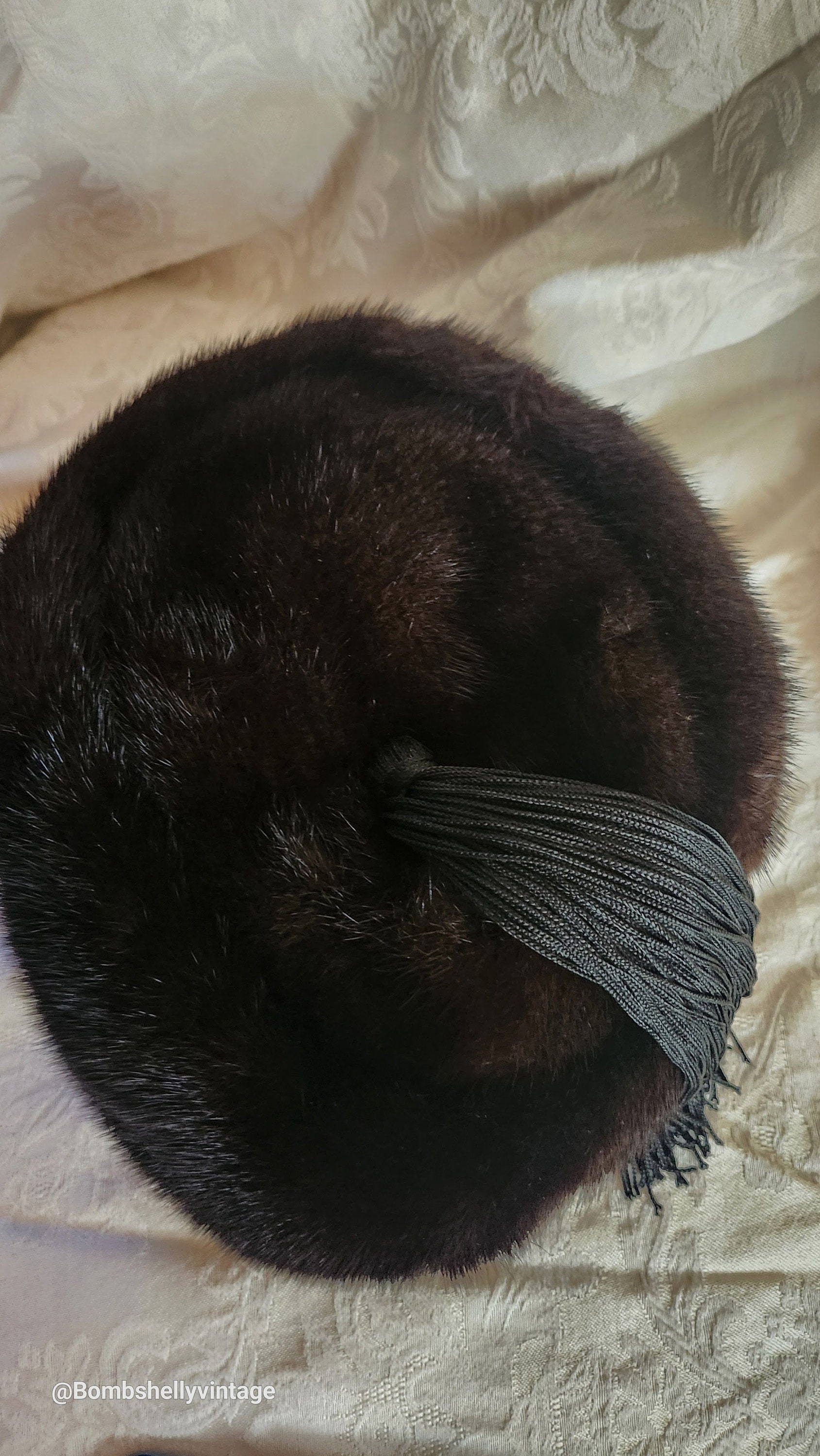 Bonwitt Taylor Vintage Mink Hat VINTAGE-MINK-PILLBOX-  main image 2