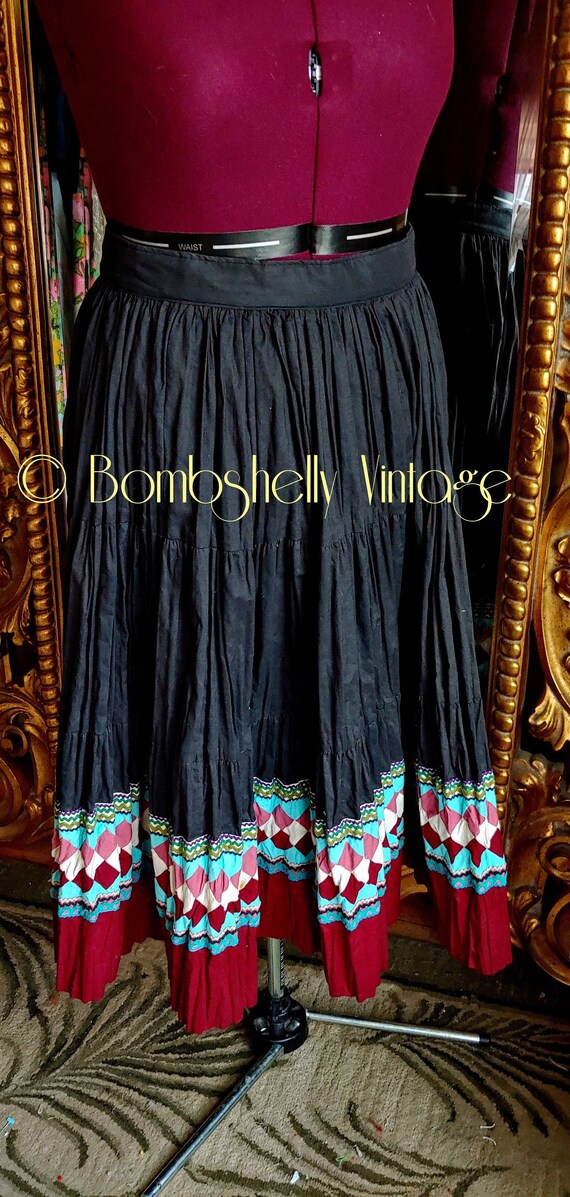Vintage Black Native American Seminole Indian Patc