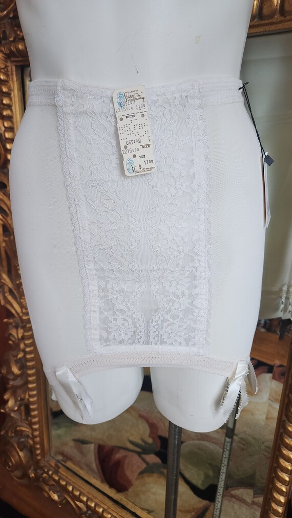 Vintage Hollywood Vassarette Lace White Slip Dress Size 34A