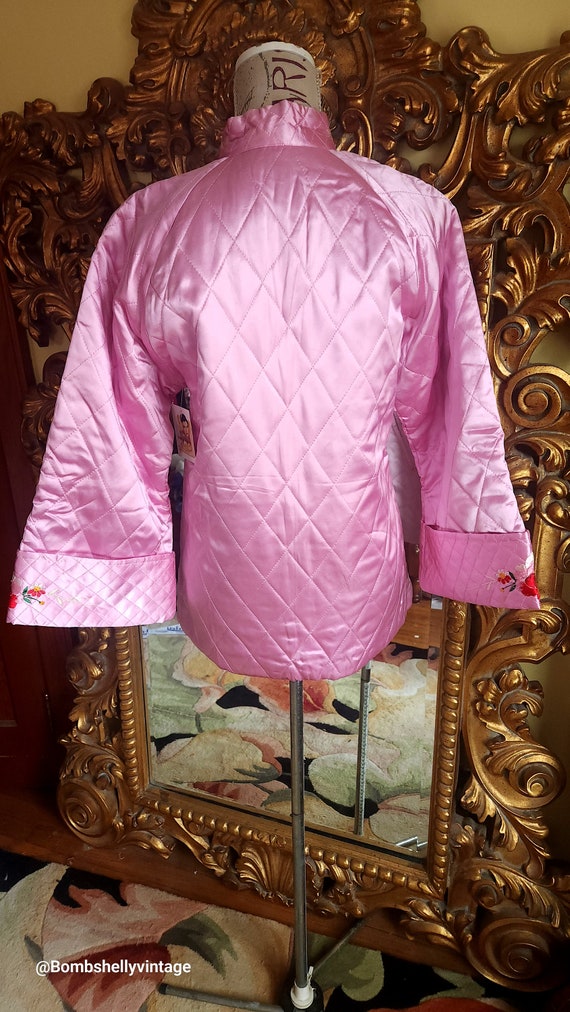 Vintage 50's I.M.C. Craftsmans Silk Yokohama Pink… - image 3