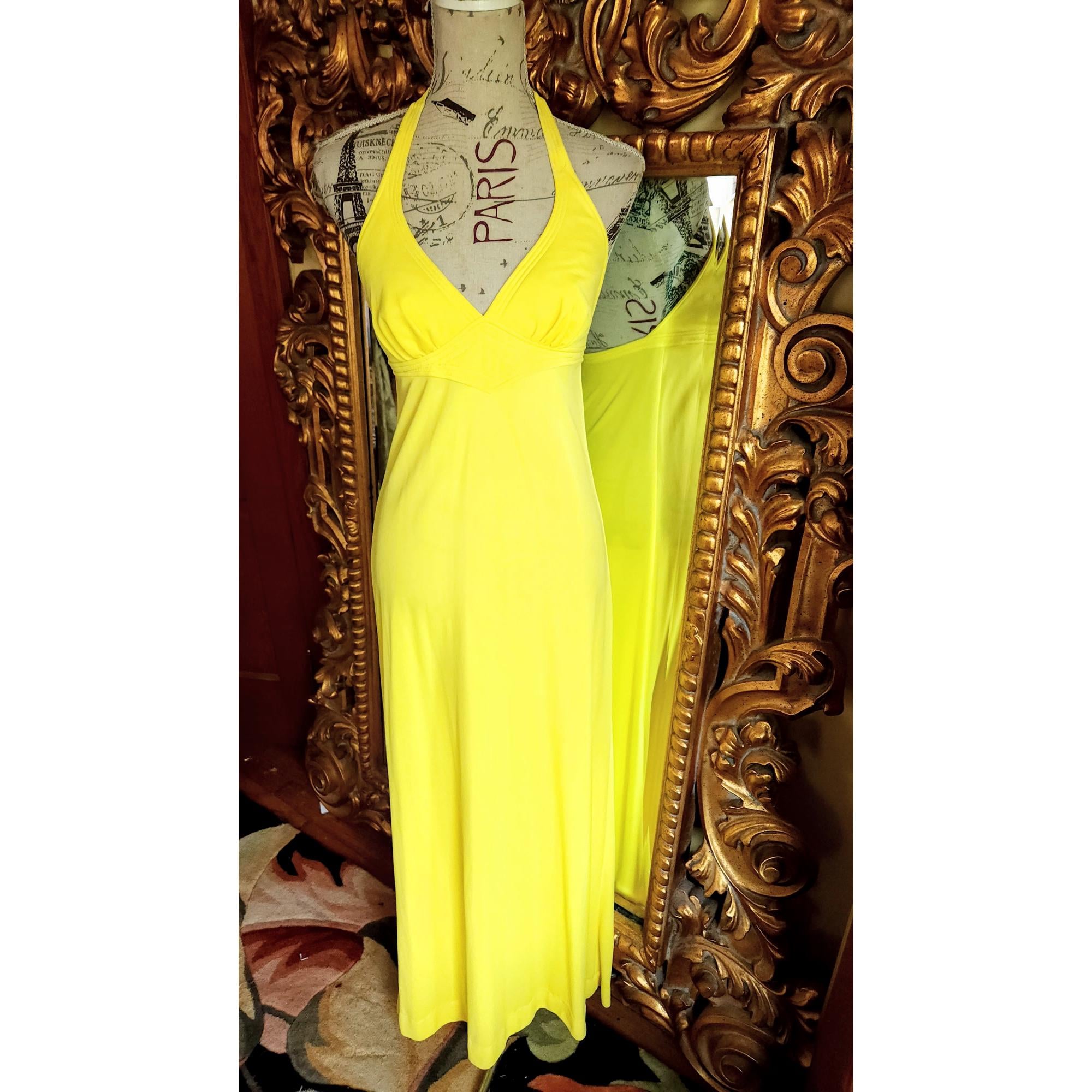 Neon Yellow Dress Etsy
