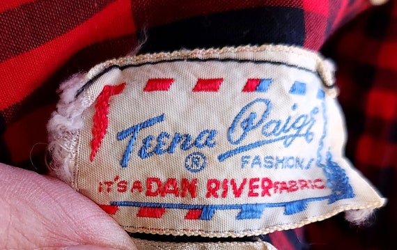 Vintage 40's Teena Paige Soda-Set Fashions Red & … - image 7