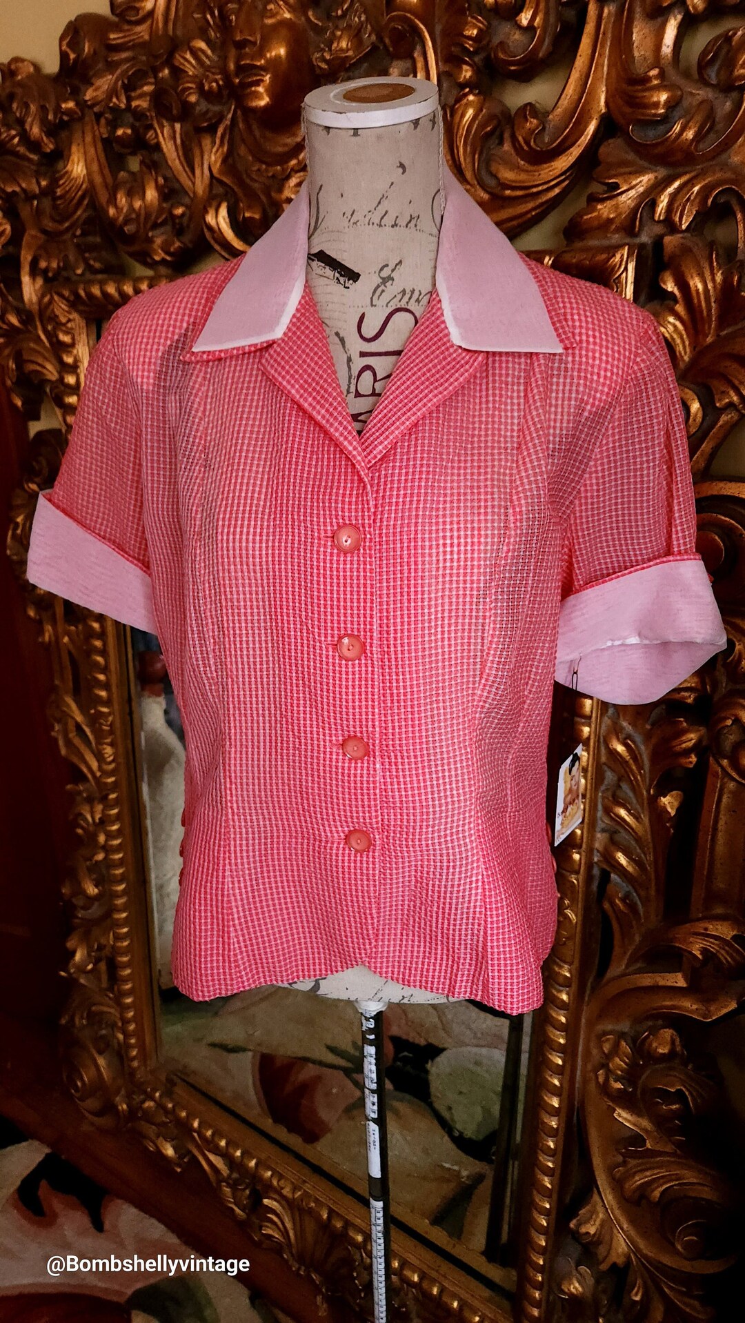 50’s Nylon Suit Blouse main image 1
