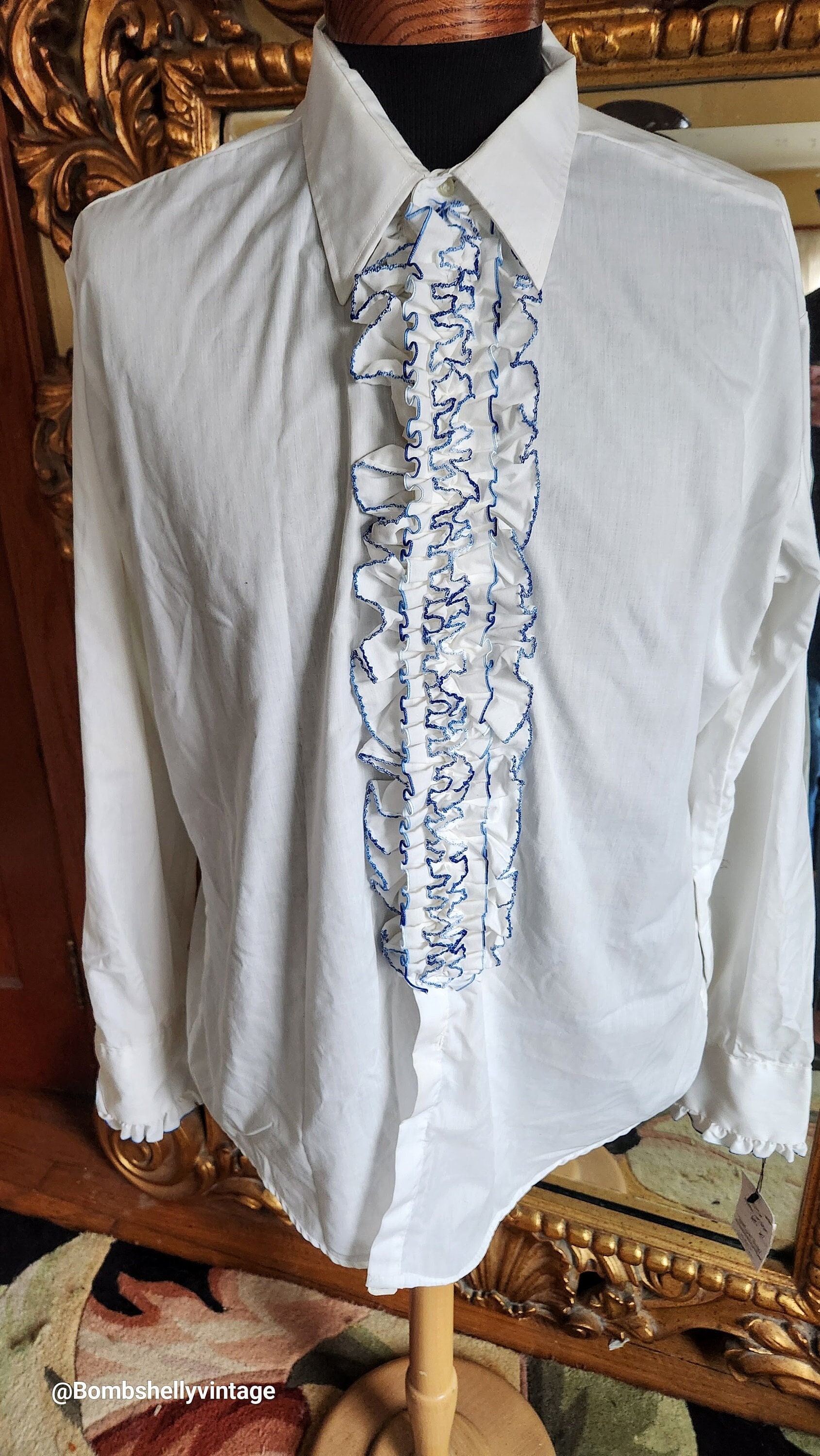 70s shop tuxedo shirt