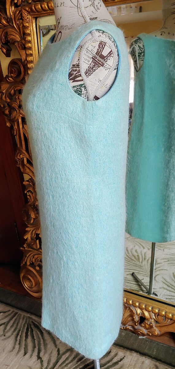 Vintage 1960's Abby Michael Ltd Light Blue Mohair… - image 3