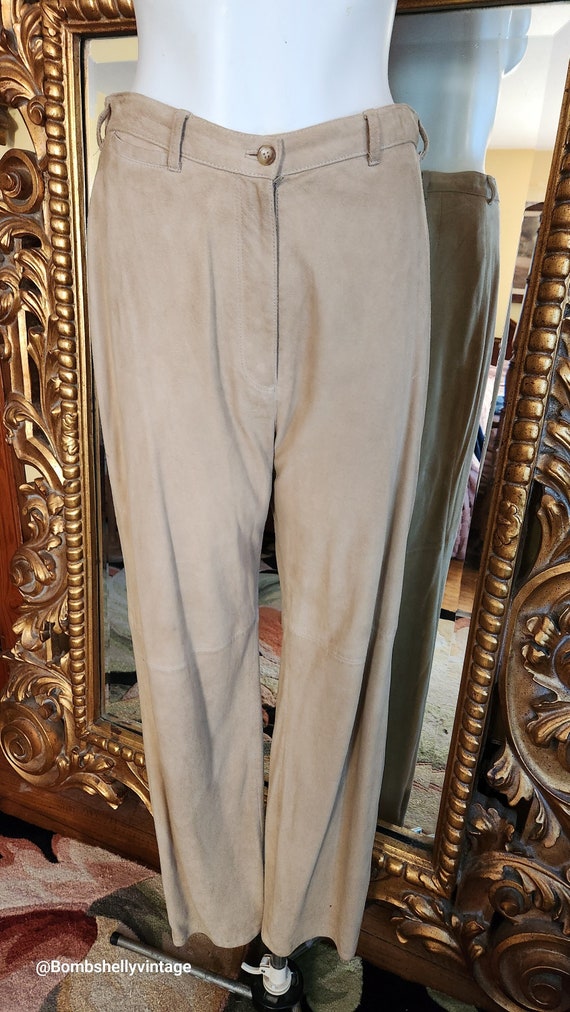 Vintage 90's Doncaster Buff Suede Pants