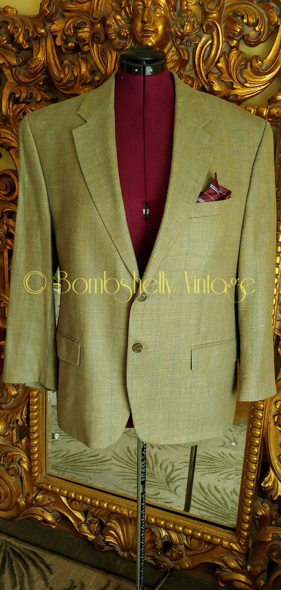 Vintage Men's Ralph Lauren Silk/linen/wool Sport Coat With - Etsy