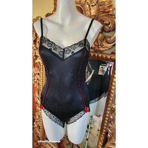 Vintage 70&#39;s Black and Red Teddy Deadstock