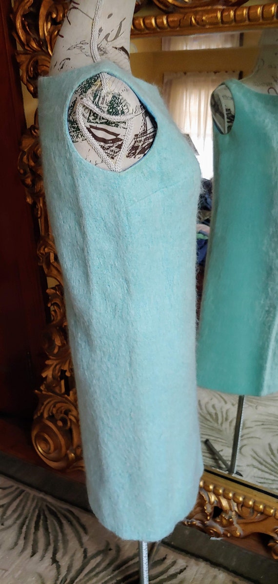 Vintage 1960's Abby Michael Ltd Light Blue Mohair… - image 5