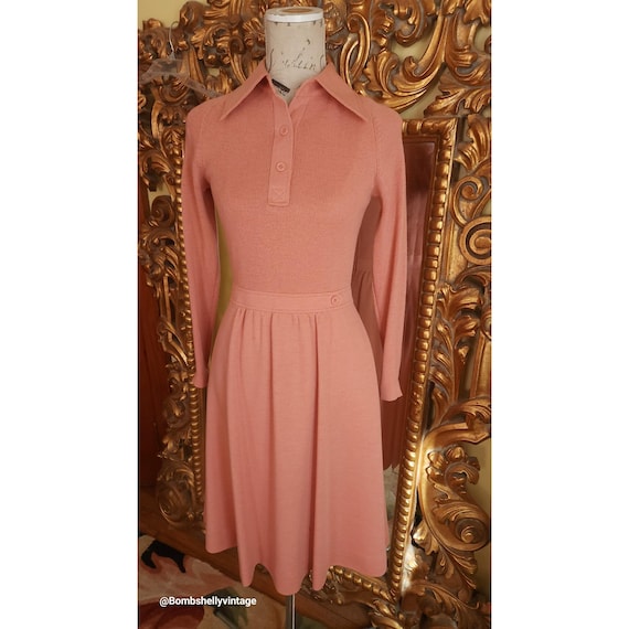 cream dress knit Textured Slub Knit Mini Dress