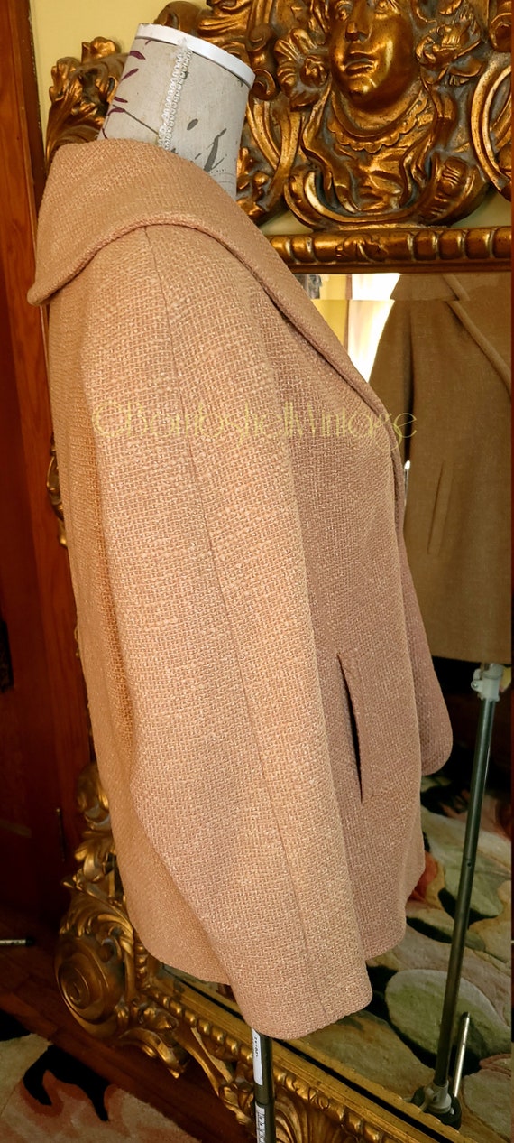 Vintage 50's Jean Harper Carmel Topper Coat - image 2