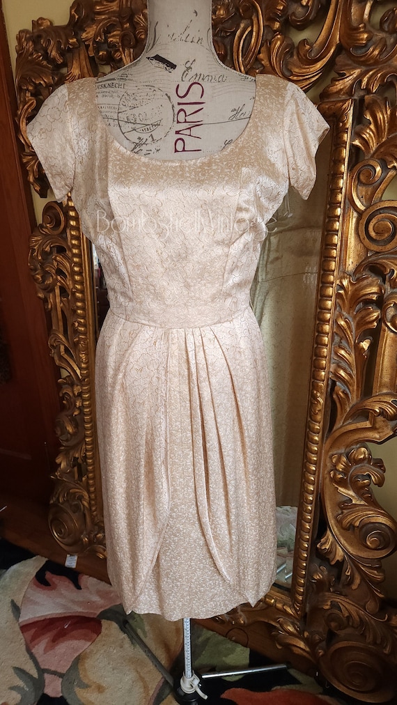 Vintage 50's Sophie of Saks Fifth Avenue Gold Silk