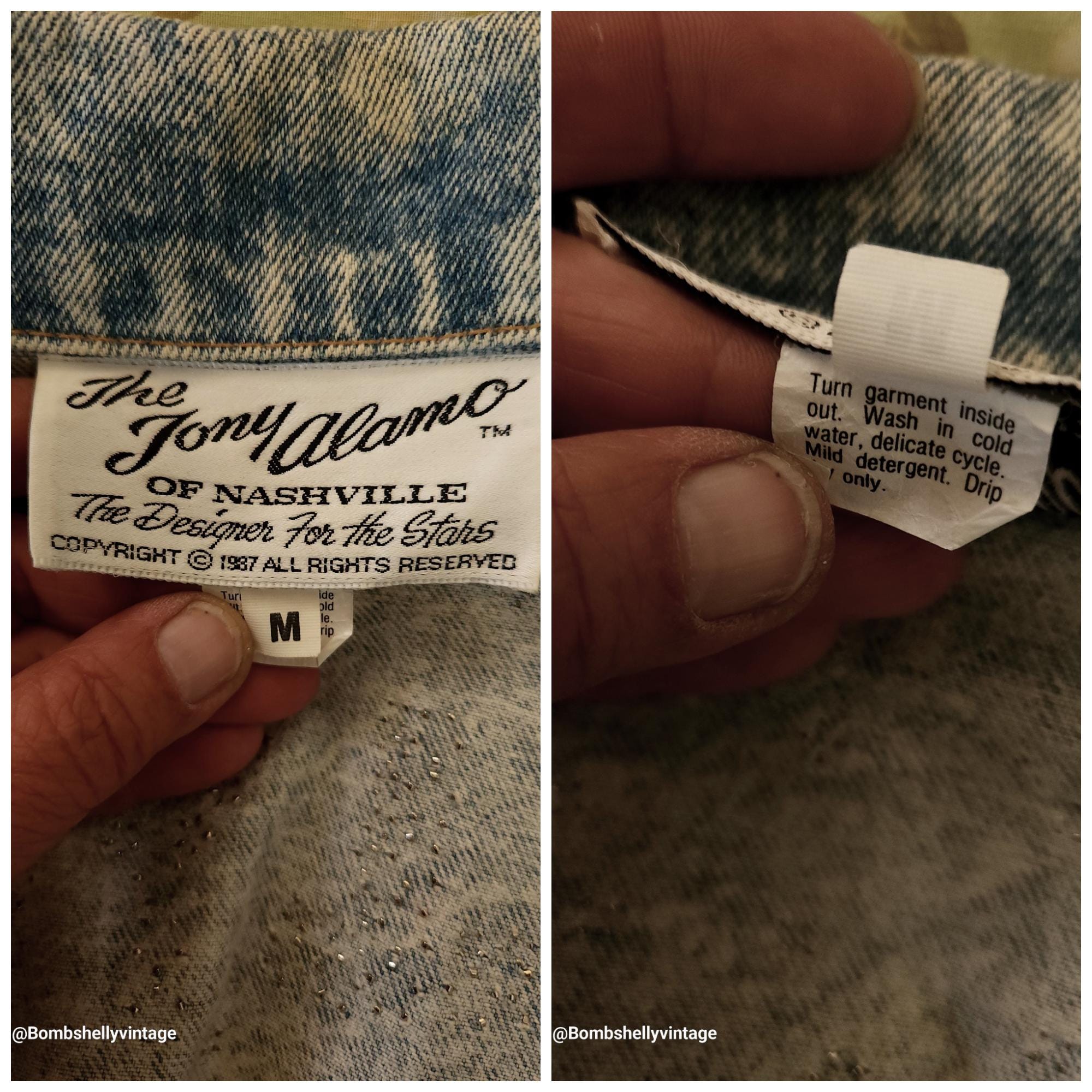 Vintage 1987's Tony Alamo of Nashville Hand Painted