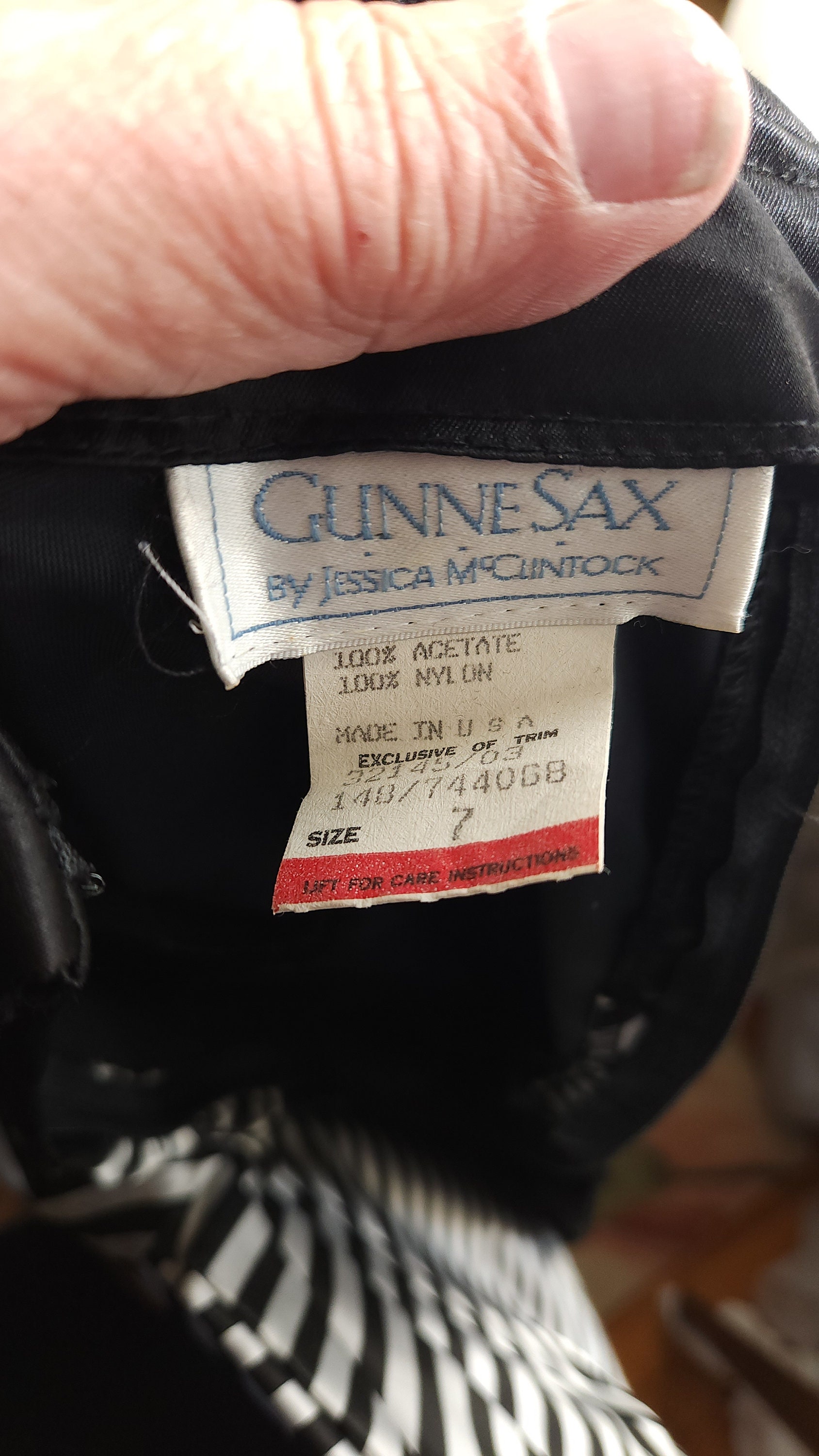 Vintage 80's Gunne Sax Jessica McClintock vestido de fiesta sin tirantes  satinado blanco y negro - Etsy México, image size:1689x3000