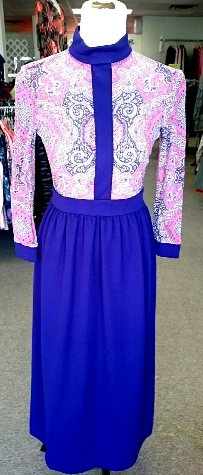 Vintage 1970/'s Carol Craig Maxi dress