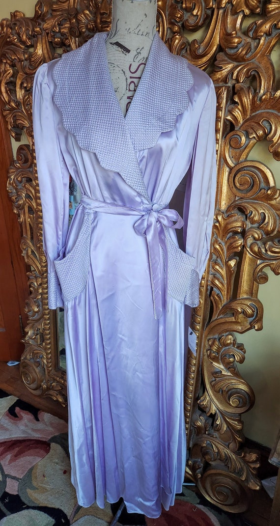 Vintage 40s dress robe Gem