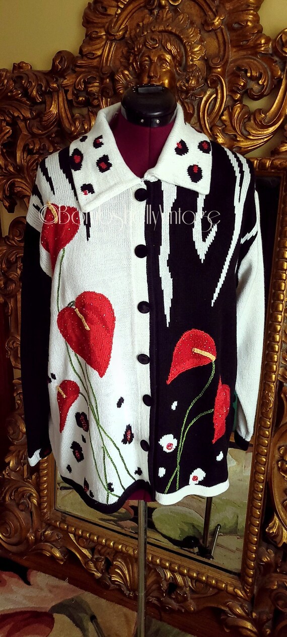 bleeding heart sweater