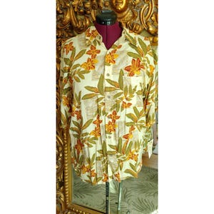 Vintage Men&#39;s Puritan Tropical Tiki Shirt