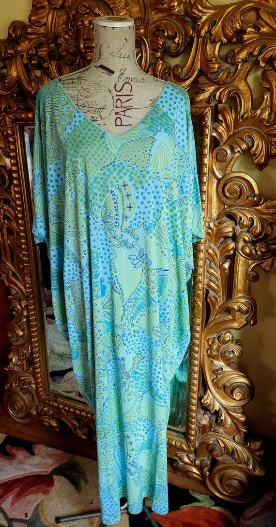 Vintage 60's Elisabeth Stewart Green and Blue Butt