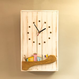 "CASA" clock, Wall clock, Country style, Wall clock, Country style, Farm, Home, House,