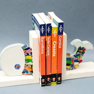 Bookends &quot;WHALE&quot;, Bookends, Whale, Moby Dick, Sea, CD Holder, DVD Holder