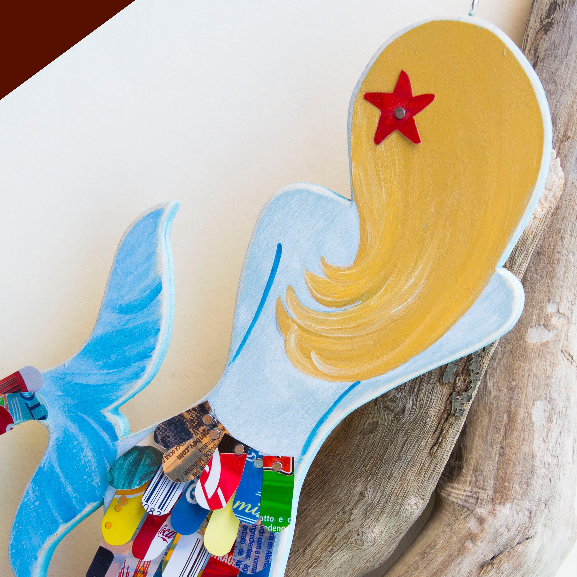 Sirena ARIEL Sirena Pescado de madera Pescado | Etsy