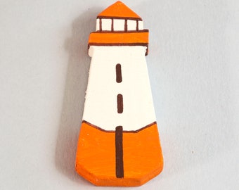 "LIGHTHOUSE" magnet, Wooden lighthouse, Lighthouse, Wooden lighthouse, Favor, Fridge magnet, Magnet, Refrigerator