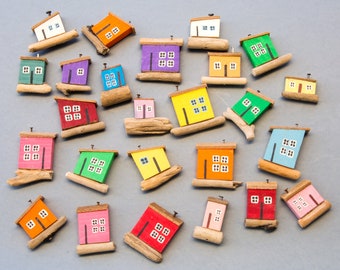 "HOUSE" magnet, House with magnet, Fridge magnet, Fridge magnet, Collectible magnet, House, House, Wooden house, Home