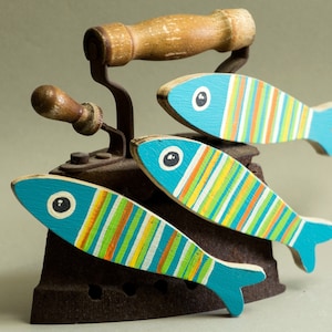 Magnet &quot;SARDINE&quot;, Wooden fish, Fish, Magnet, Magnet, Magnet, Fridge magnet, Wooden fish