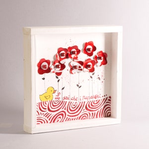 Quadro "PAPAVERI", Poppies, Fiori, Poesia, Poetry, Papaveri rossi, Papaveri e papere