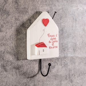 Attaccapanni FELICITA' , Attaccapanni, Dish towel hook, Cabin hanger, Attaccapanni, Love, Cuore, Gancio, Appendiabiti