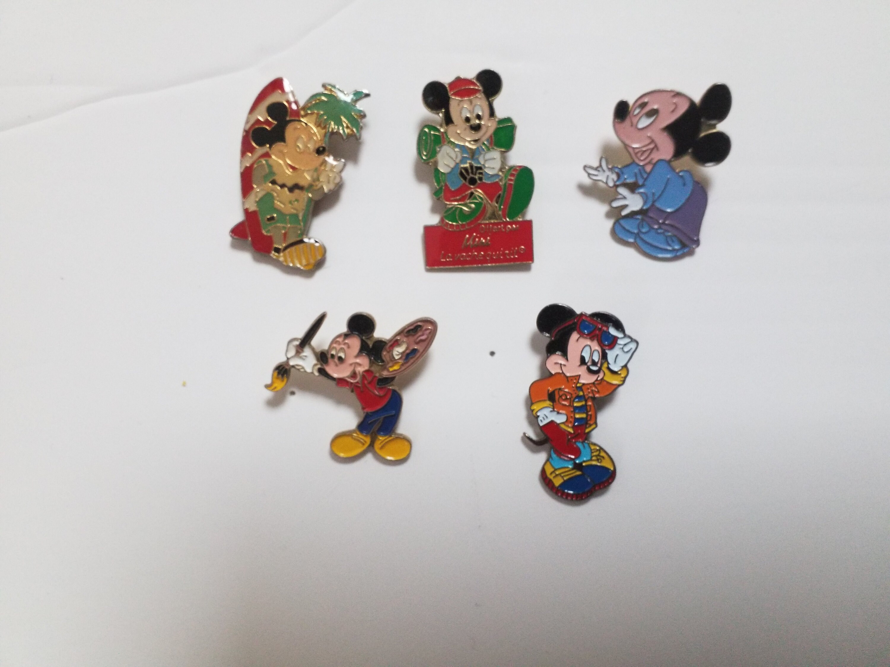 Mickey pins set of 5 vintage Disney pins Mickey metal pins Etsy