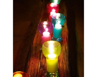 Candle Holder Nr. 4 with floating candle water LIGHT-centerpieces-Home Decor-candle holder with floating candle-Centerpiece